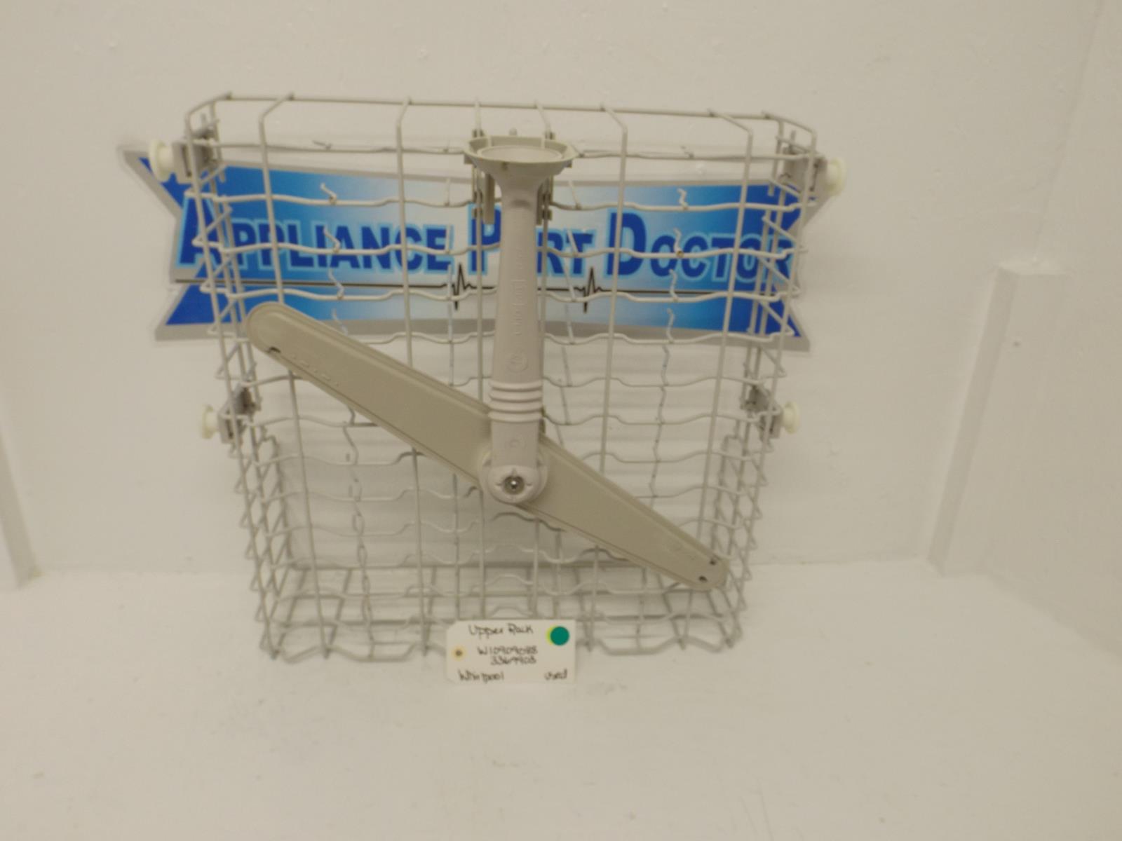 Whirlpool Dishwasher W10909088 3369903 Upper Rack Used Whirlpool Dishwasher W10909088 3369903 Upper Rack Used
